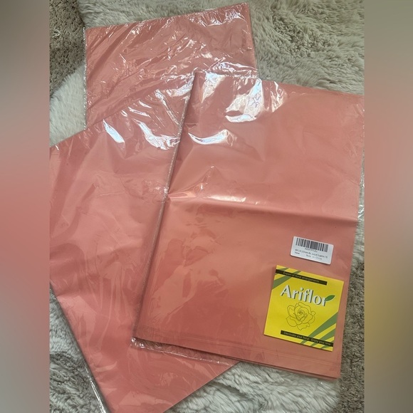 🆕 Ariflor Flower Wrapping Paper Coral (60 sheets) - Picture 3 of 3